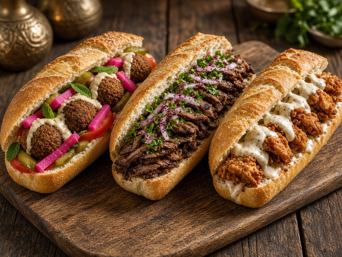Libanesische Sandwiches